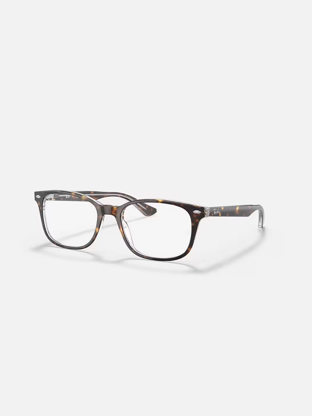 Ray-Ban RB5375 Tortoise Square Eyeglasses Havana Transparent 53mm